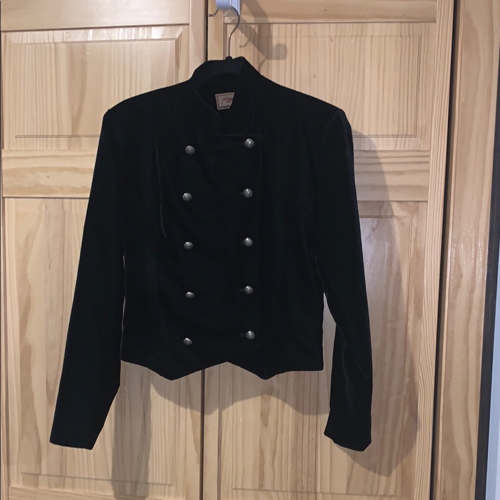 Vintage Roper Elegant Black Velvet Women's Jacket